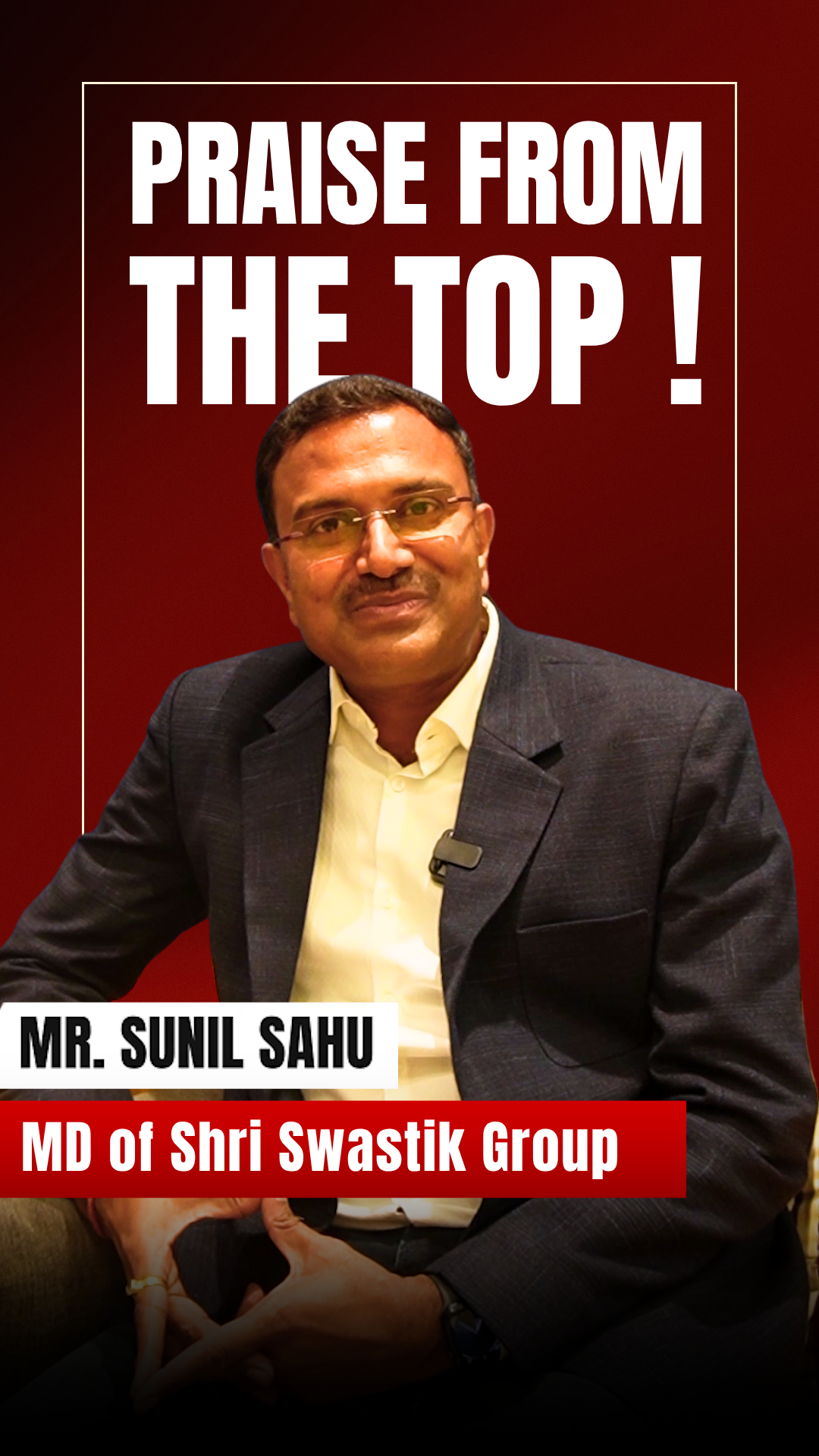 Mr. Sunil Sahu testimonial thumbnail